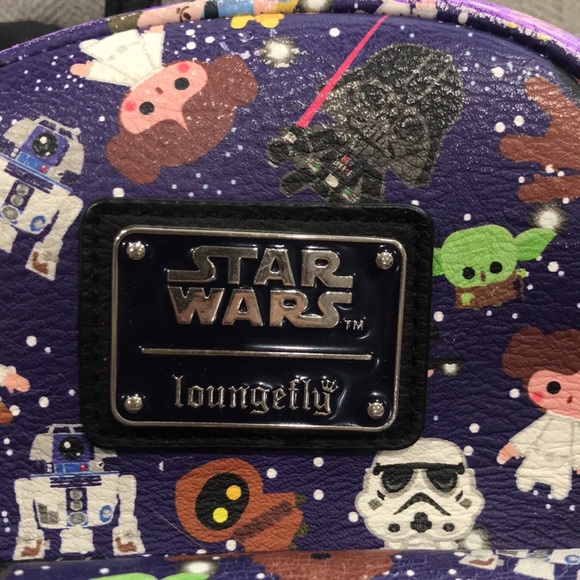 DISNEY STAR WARS x Loungefly mini backpack SLIGHT DAMAGE - Picture 2 of 5